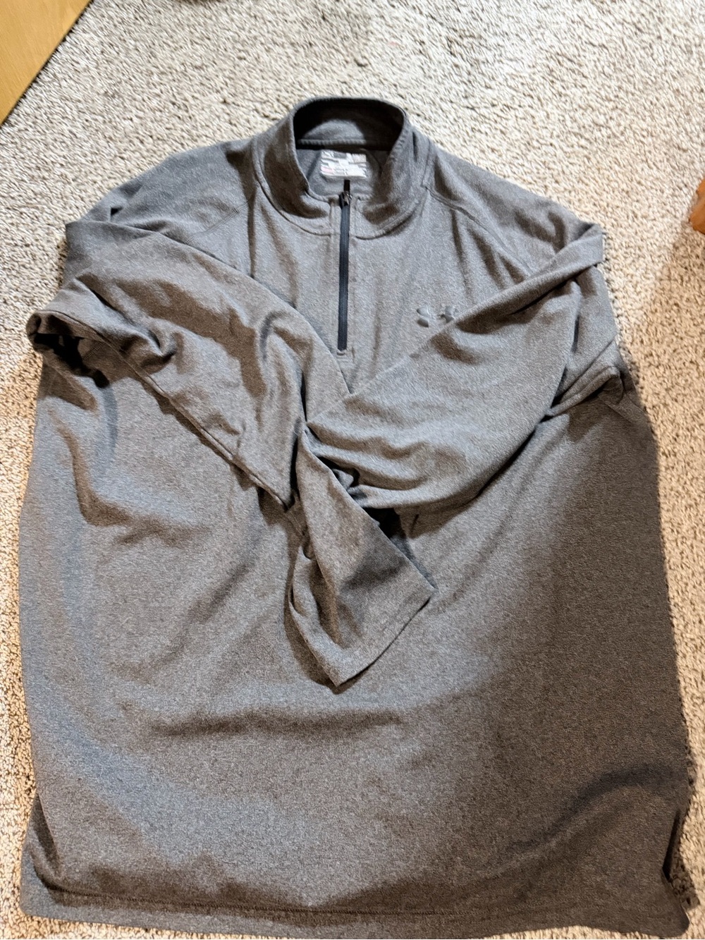 Under Armour Men's Gray Quarter-Zip Pullover XL